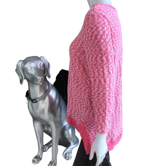 Habitat Knit Scoop Neck Long Sleeve Pink Shirt Women's Size Small - Picture 3 of 6